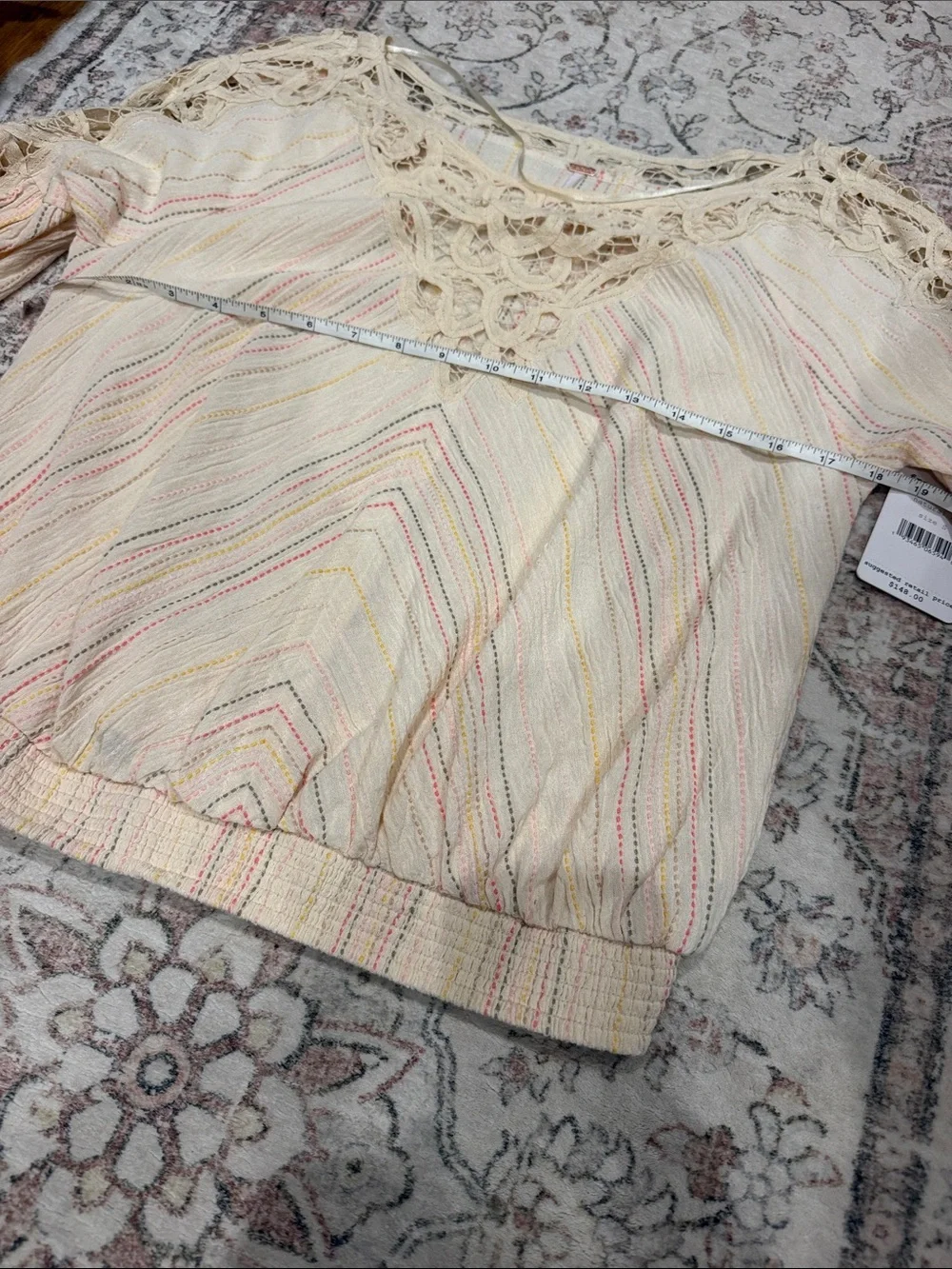 Free People Floating Memories Blouse Small
